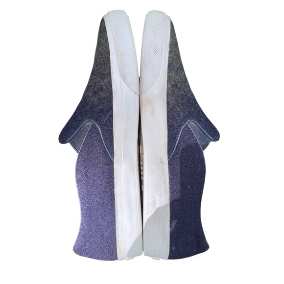 TORY BURCH Rudi Stardust Wool Ombre Blue Green Sneakers Size 9 - Picture 12 of 14